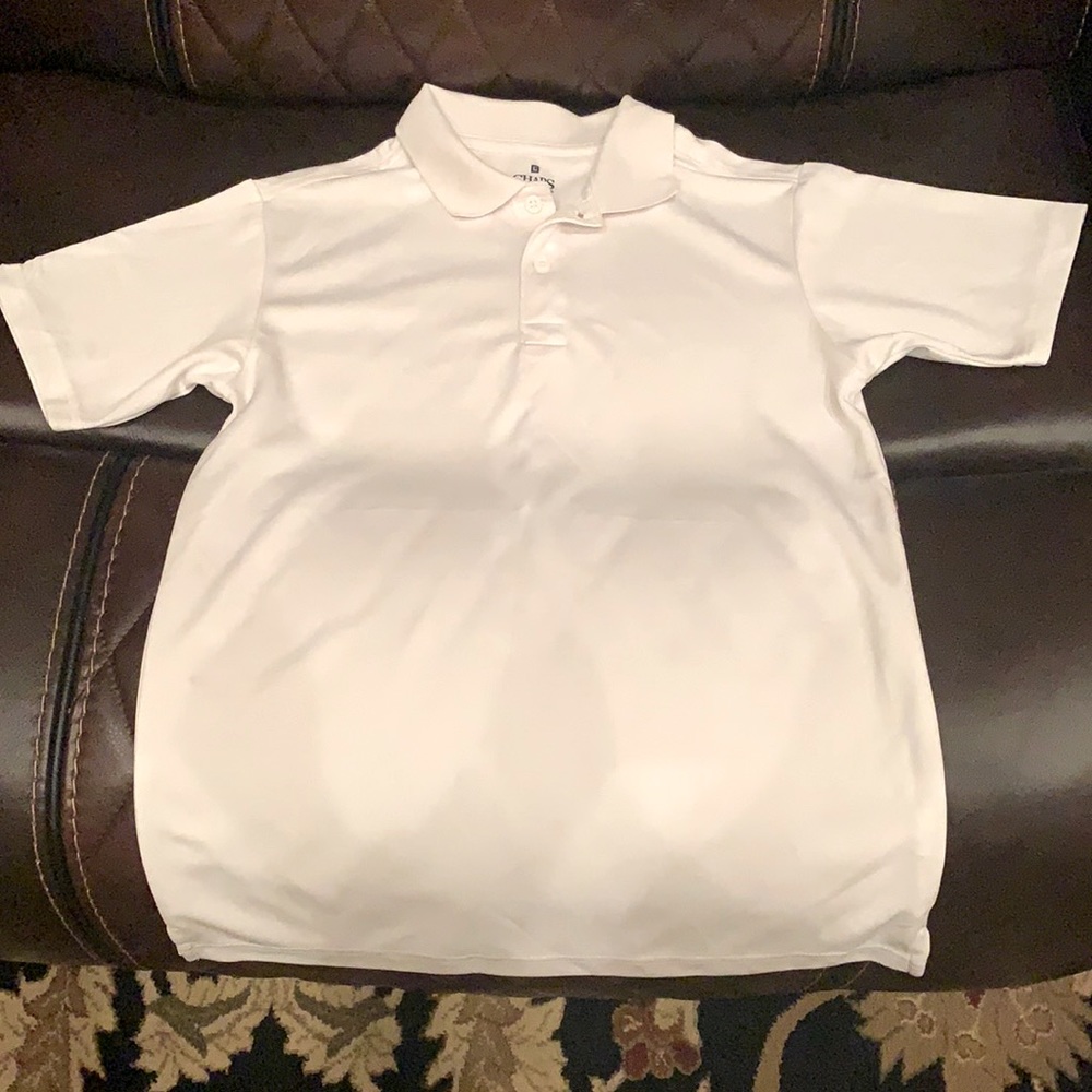 Chaps boys white shirt